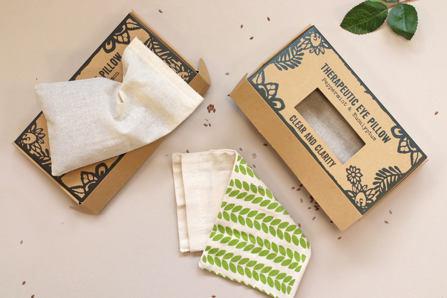 Clear & Clarity Aromatherapy Eye Pillow – Peppermint & Eucalyptus