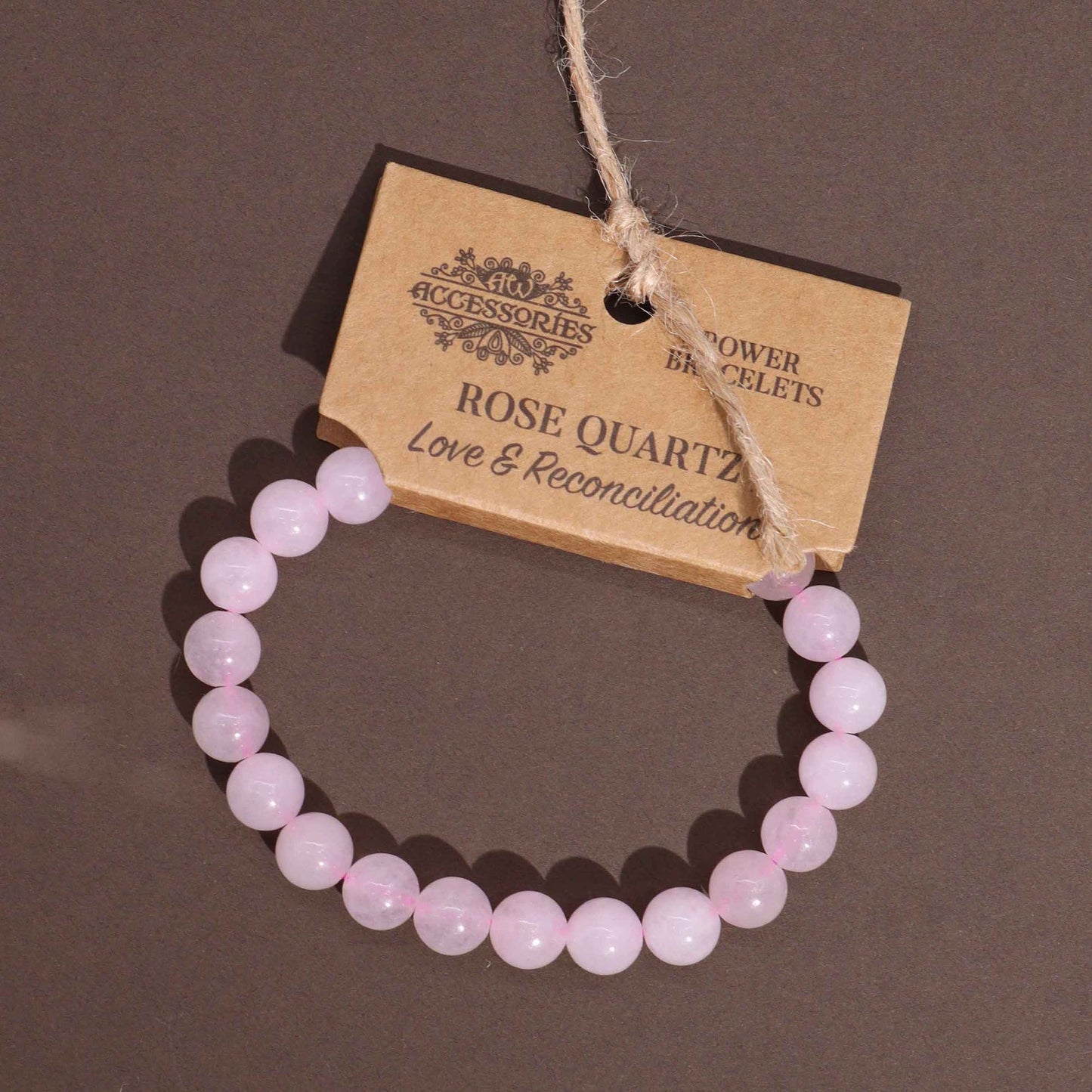 Rose Quartz Crystal Power Bracelet | Love & Self-Love