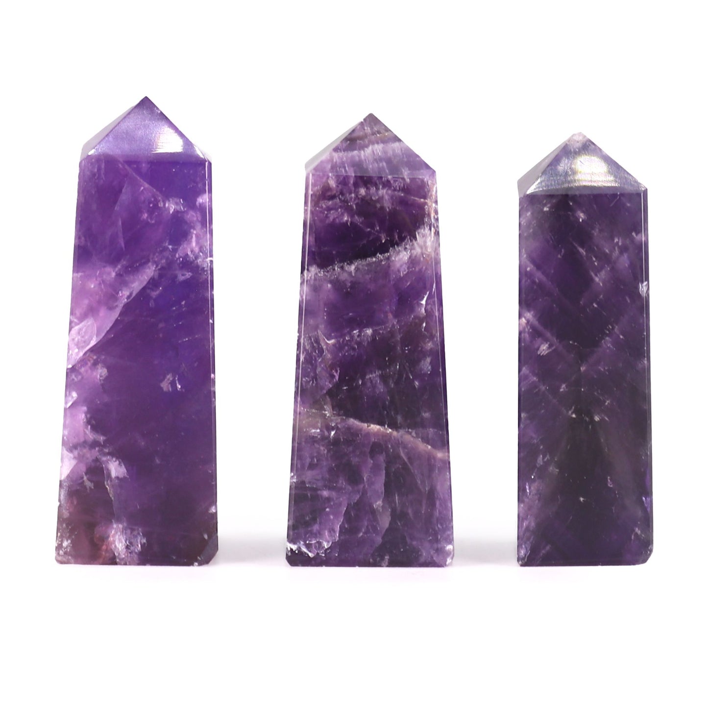 African Amethyst Obelisk – Calm & Clarity Crystal Point