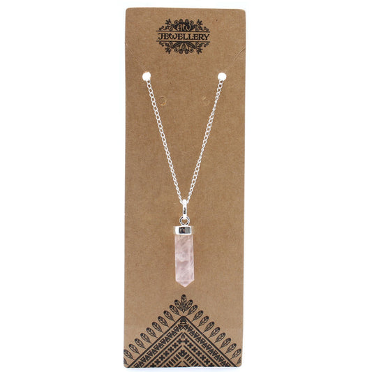 Rose Quartz Energy Necklace | Love & Compassion Crystal Pendant