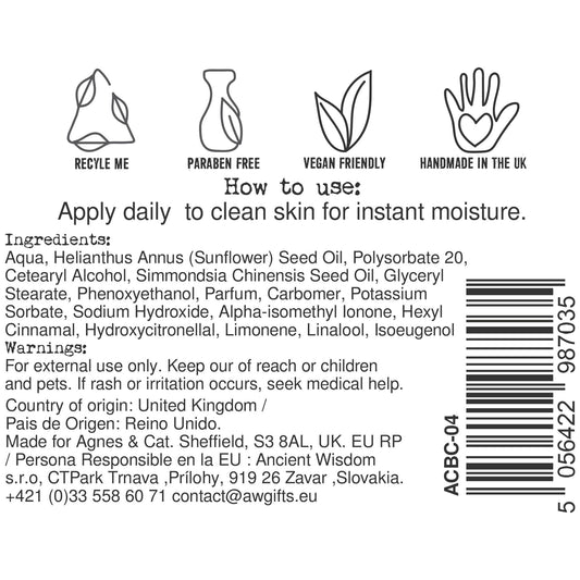 Agnes + Cat Hand & Body Cream | Moroccan Roll | 300ml