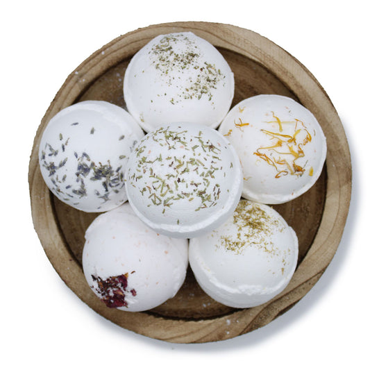 Energise Himalayan Salt Bath Bomb – Lemon, Ginger, Orange & Avocado Oil (180g)