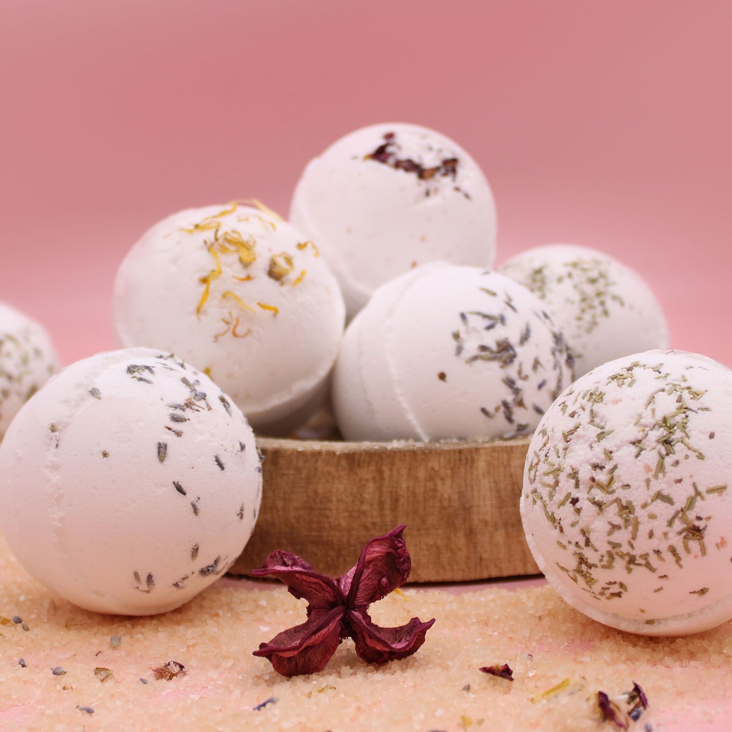 Detox Himalayan Salt Bath Bomb – Tea Tree, Lime & Evening Primrose Oil (180g)
