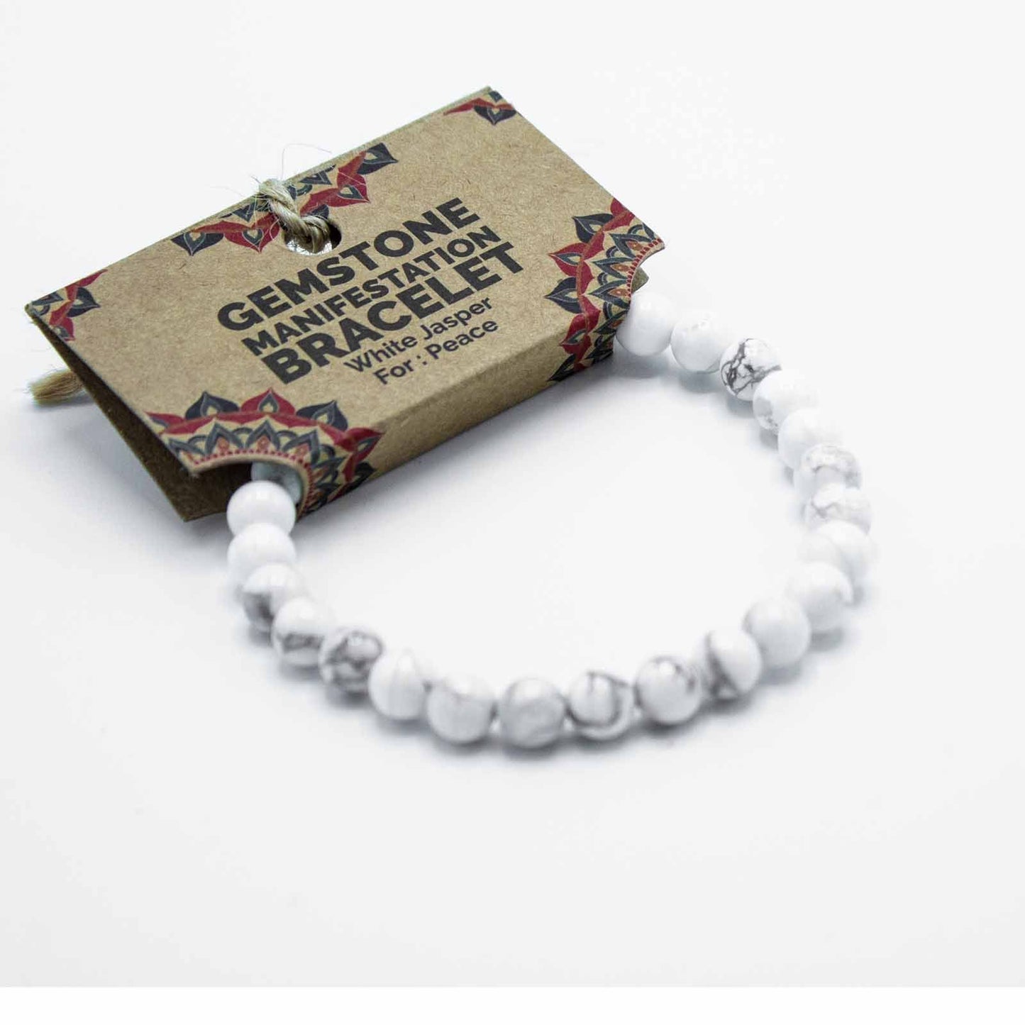 White Jasper Manifestation Bracelet – Peace & Stability