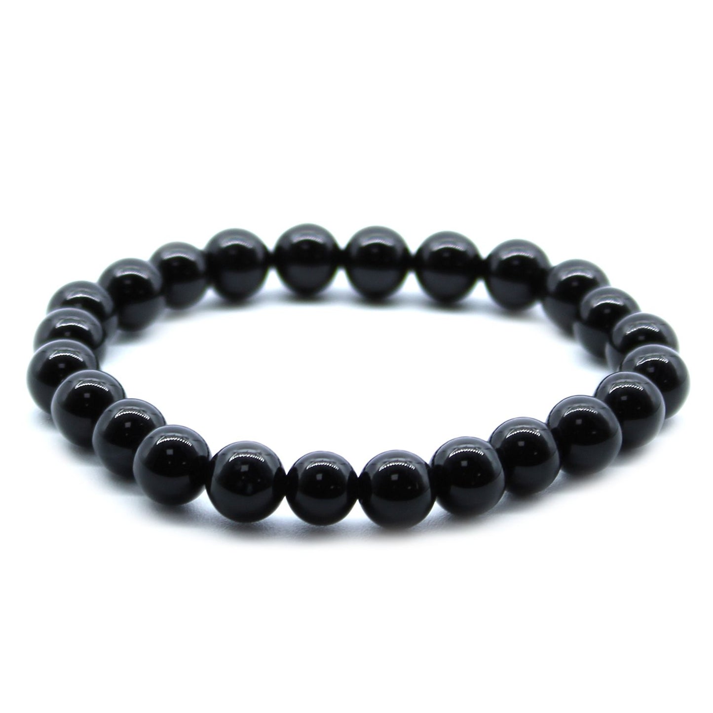 1x Power Bracelet - Black Agate on a white background