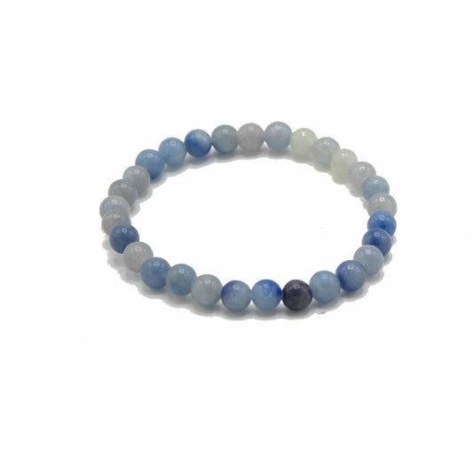 Blue Lace Agate Manifestation Bracelet – Independence & Confidence
