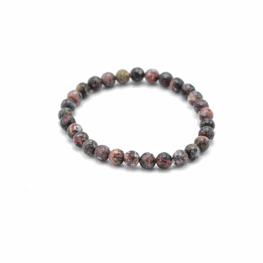 Leopard Skin Jasper Manifestation Bracelet – Courage & Inner Strength