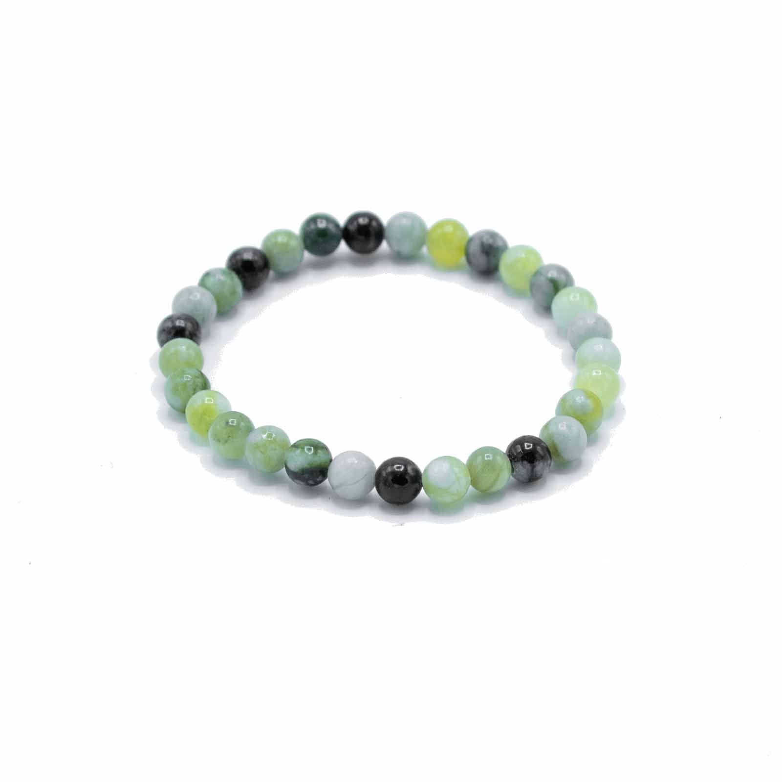 Olive Jade Manifestation Bracelet – Healing & Harmony