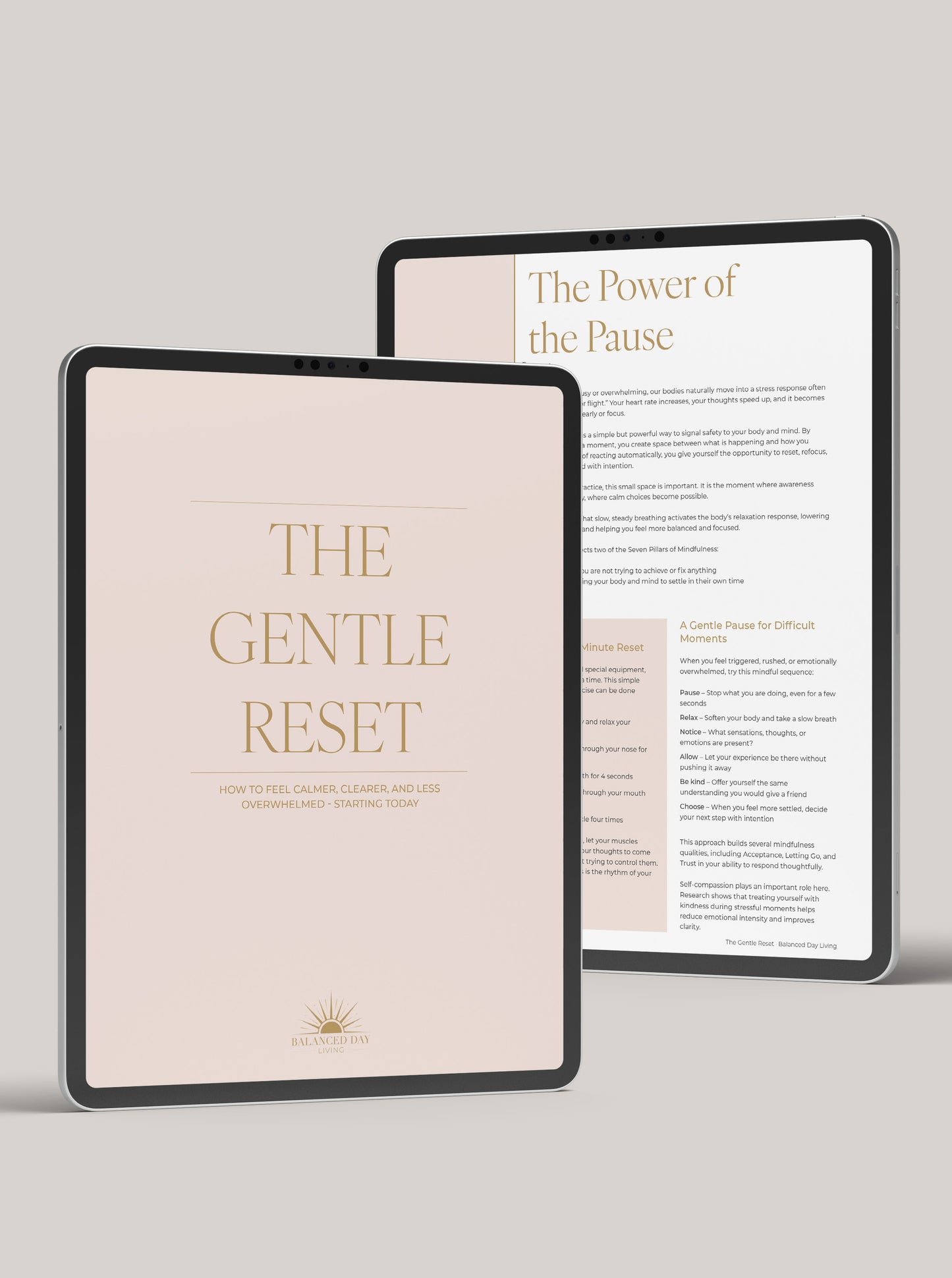Gentle Reset Mindfulness eBook – Reduce Stress & Create Balanced Days (Free Download)