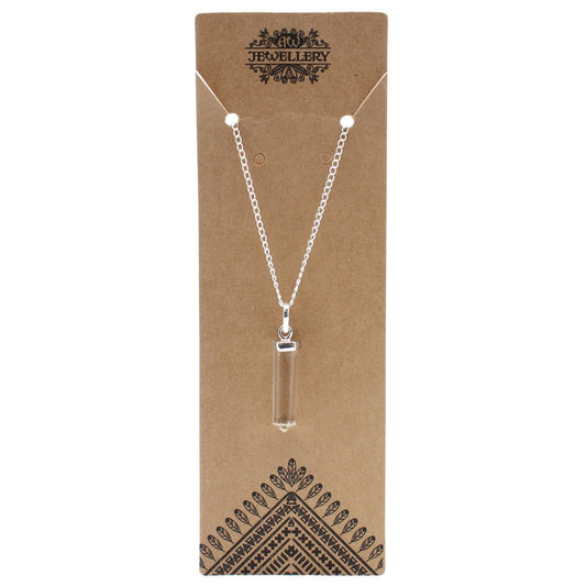 Clear Quartz Energy Necklace | Clarity & Positive Energy Crystal Pendant