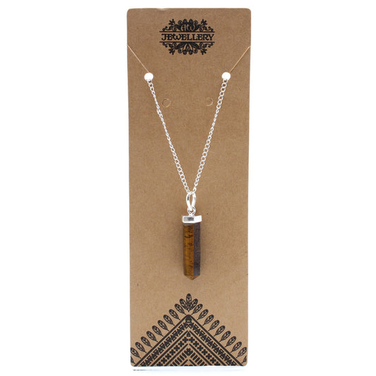Tiger Eye Energy Necklace | Confidence & Focus Crystal Pendant
