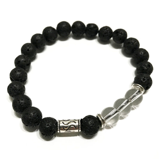 Lava Stone Bracelet – Tribal Rock Quartz