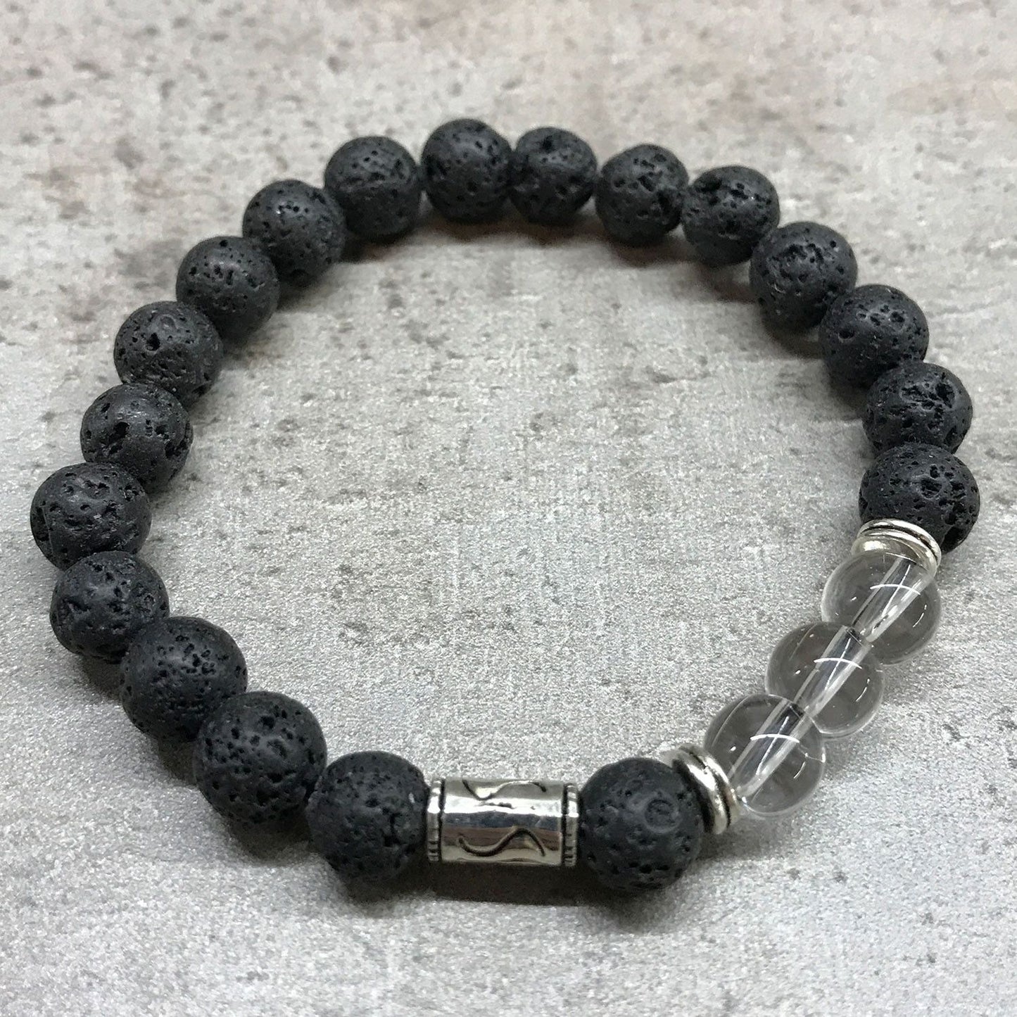Lava Stone Bracelet – Tribal Rock Quartz