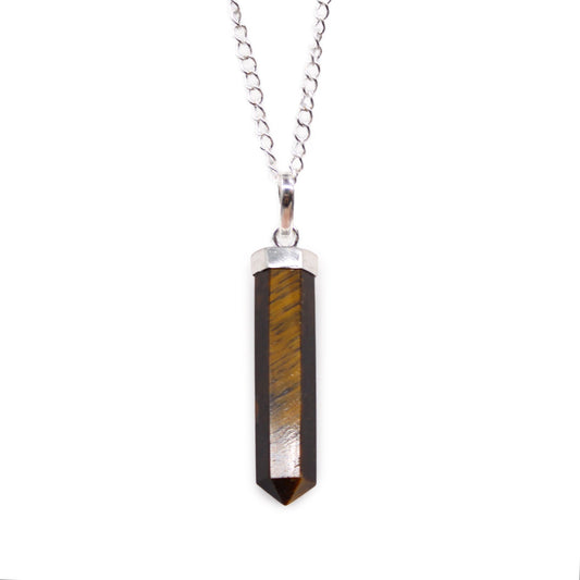 Tiger Eye Energy Necklace | Confidence & Focus Crystal Pendant