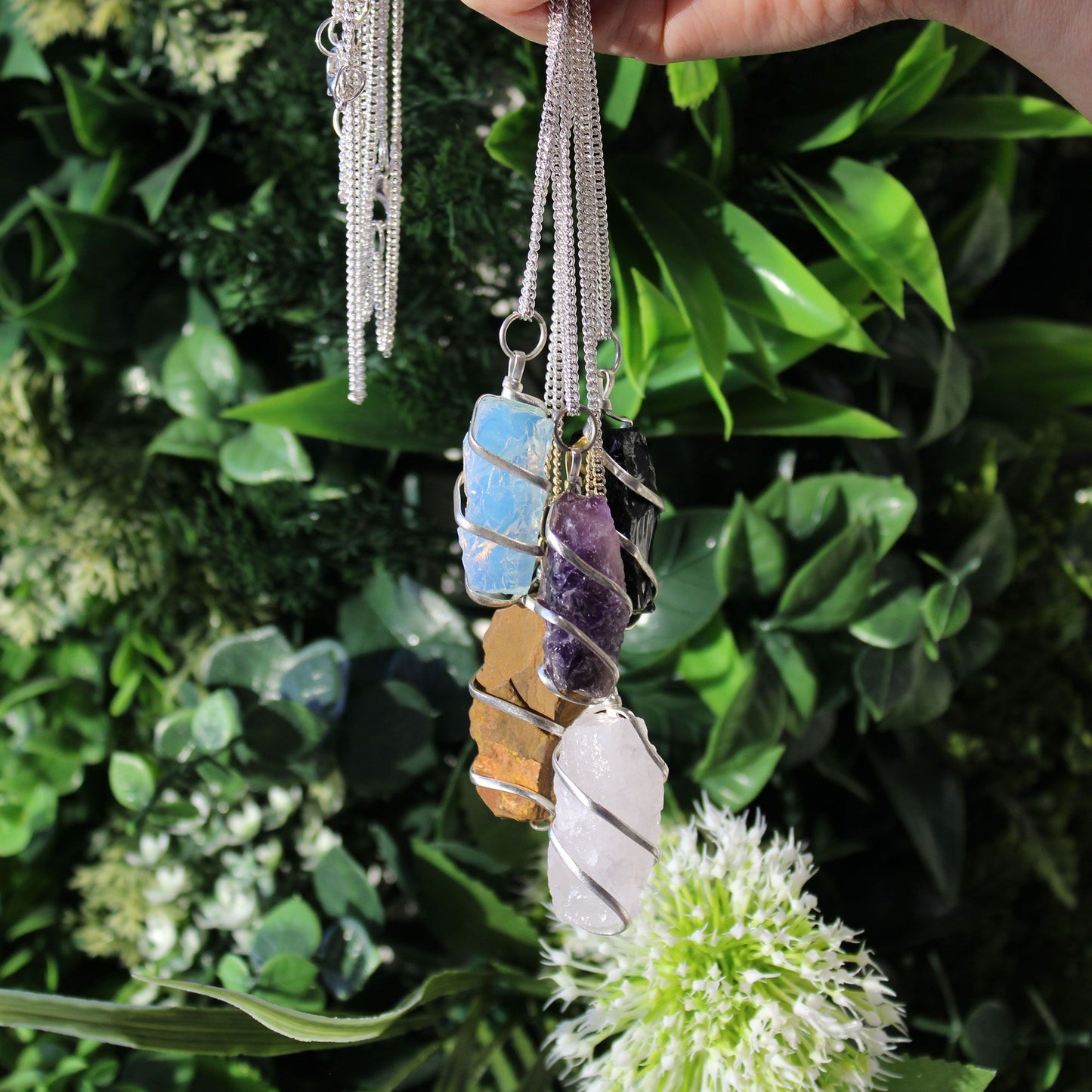 Amethyst Cascade Crystal Necklace | Calm & Clarity