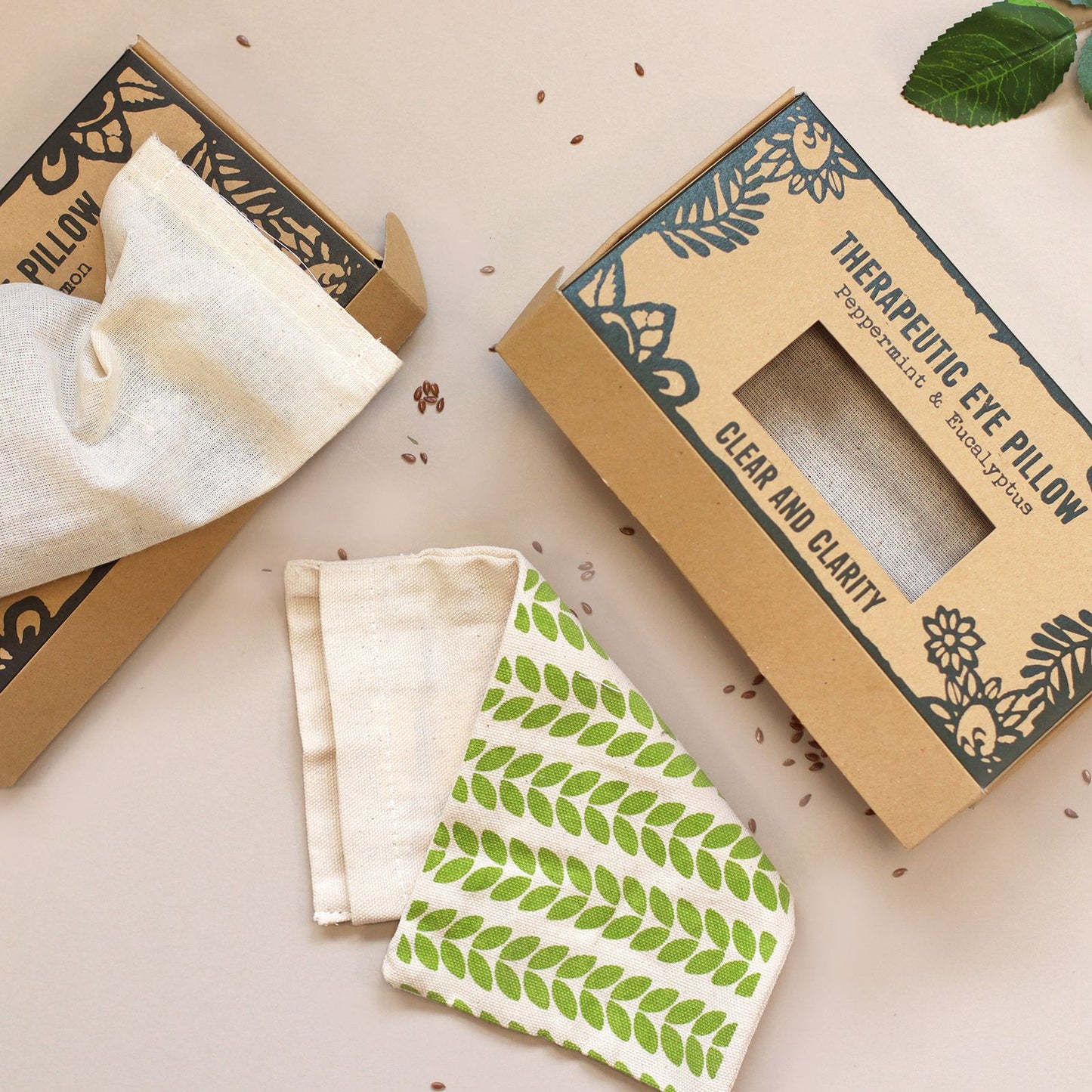 Clear & Clarity Aromatherapy Eye Pillow – Peppermint & Eucalyptus