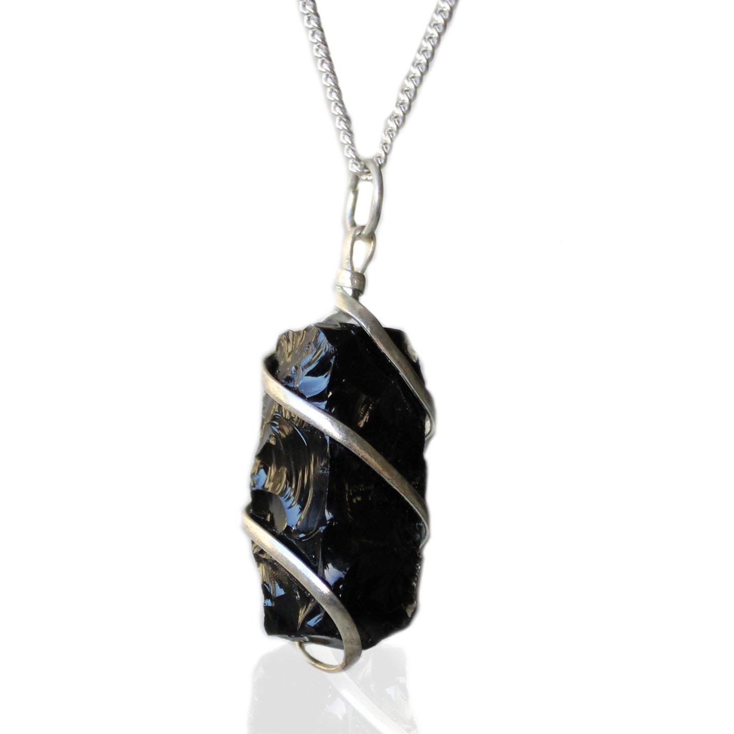 Black Onyx Cascade Crystal Necklace | Protection & Strength
