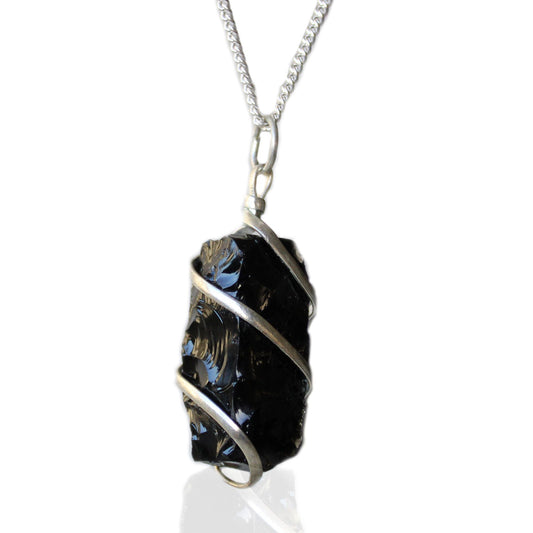 Black Onyx Cascade Crystal Necklace | Protection & Strength