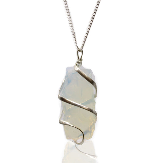 Opalite Cascade Crystal Necklace | Peace & New Beginnings