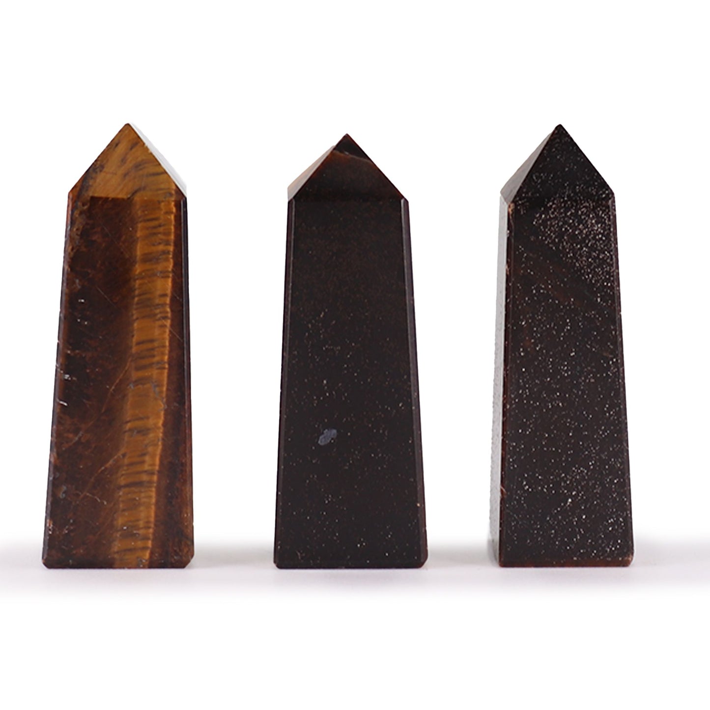 Tiger’s Eye Gemstone Obelisk Point | Confidence, Focus & Protection