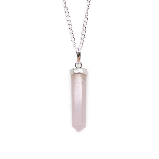 Rose Quartz Energy Necklace | Love & Compassion Crystal Pendant