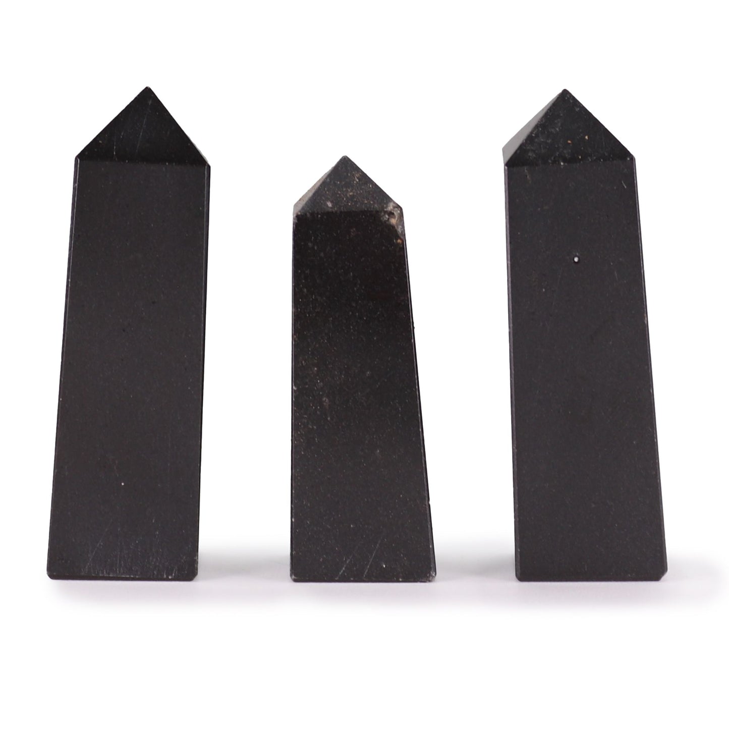 Black Tourmaline Obelisk – Protection & Grounding Crystal Point