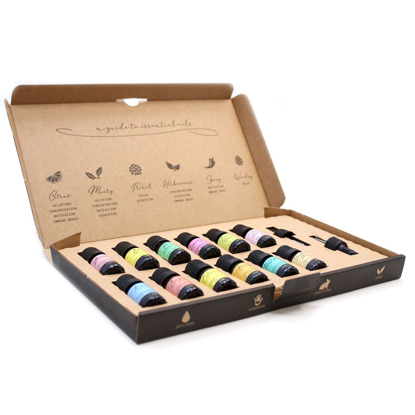 Aromatherapy Essential Oil Gift Set – 12 Pure Oils (5ml)