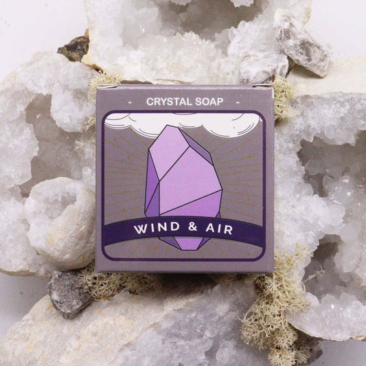 Crystal Infused Soap – Air Element | Handmade Wellness Soap with Hidden Crystal Gift