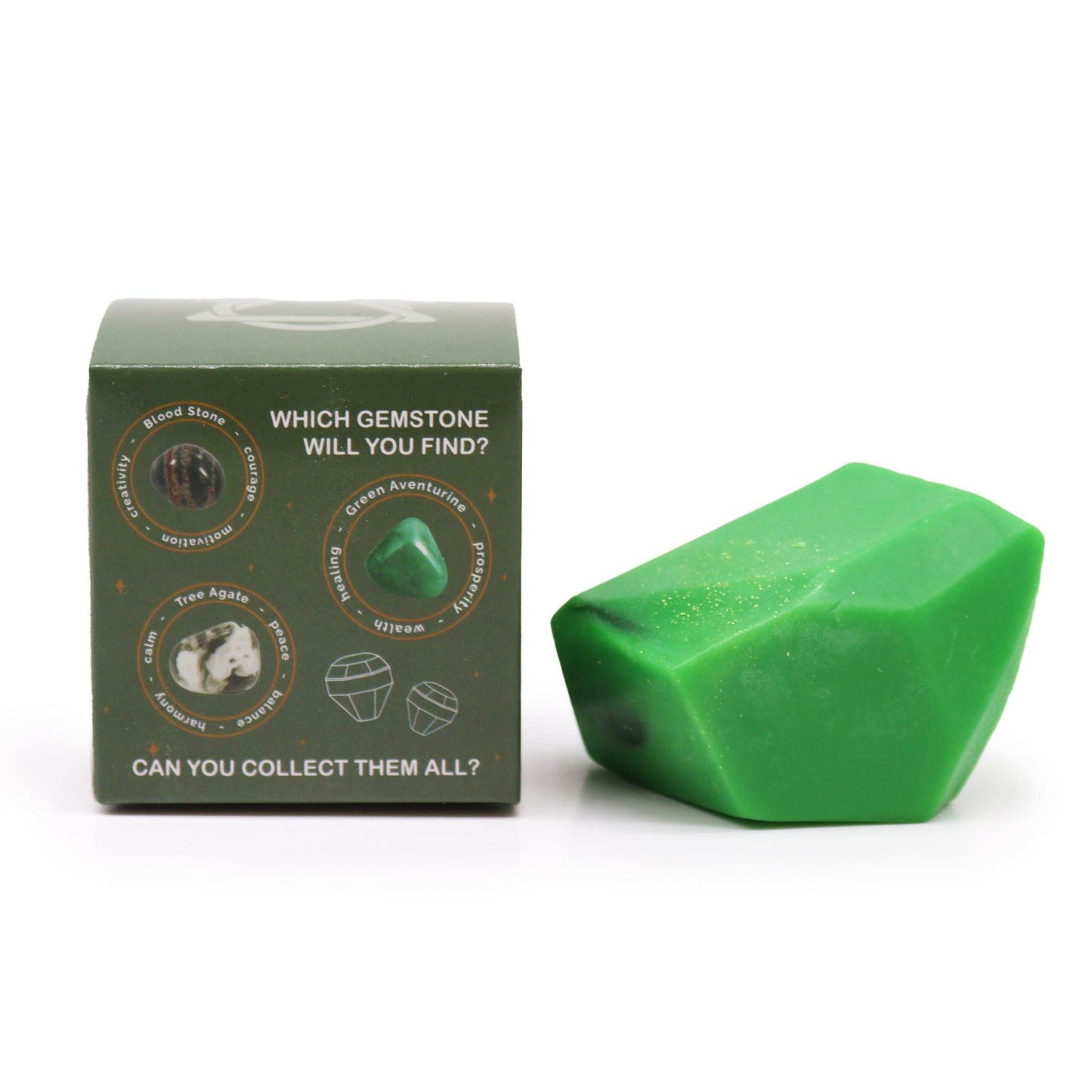 Crystal Infused Soap – Earth Element | Handmade Wellness Soap with Hidden Crystal Gift