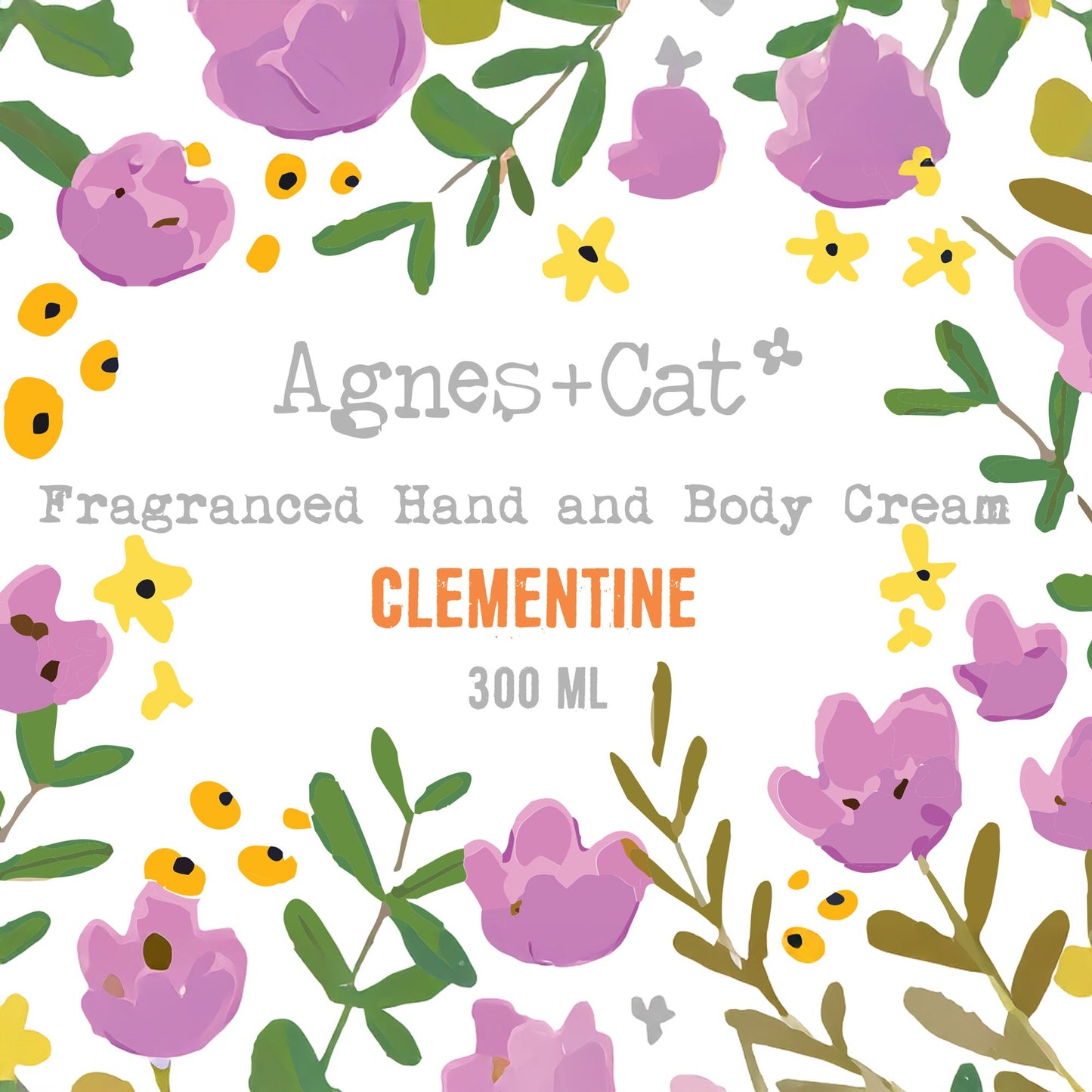 Agnes + Cat Hand & Body Cream | Clementine | 300ml