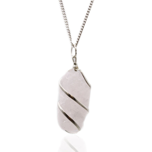Rose Quartz Cascade Crystal Necklace | Love & Self-Love